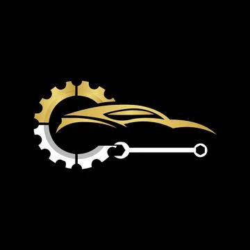 Auto Car Logo icon Vector Illustration template. Modern Sport Car vector logo ic Stock Illustration