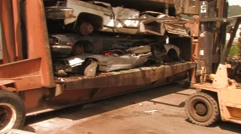 Auto Crusher Stock Footage 959757