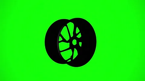 Auto disk in studio lighting isolated from background Stock Footage 147233401