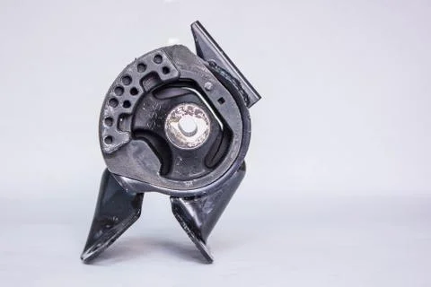 Auto engine support cushion isolated on white background Stock Photos