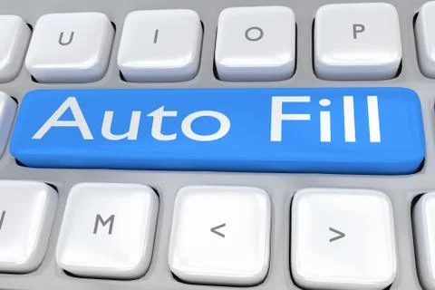 Auto Fill concept Stock Illustration