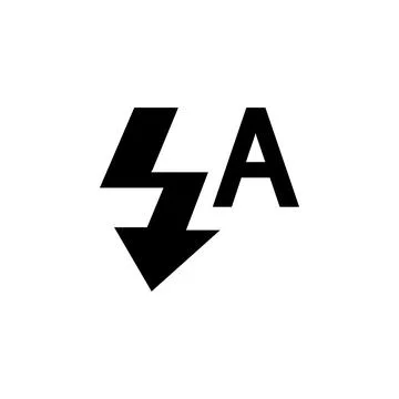 Auto Flash, Light Camera Mode Solid Flat Vector Icon Isolated on White Backgr Stock Illustration