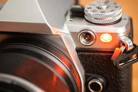 Auto focus illuminator or self-timer light Stock Photos