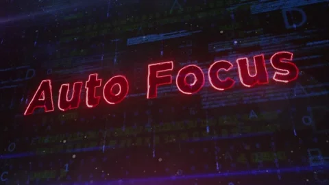 Auto Focus Technology Screen Background Zoom in Stock Footage 339326756