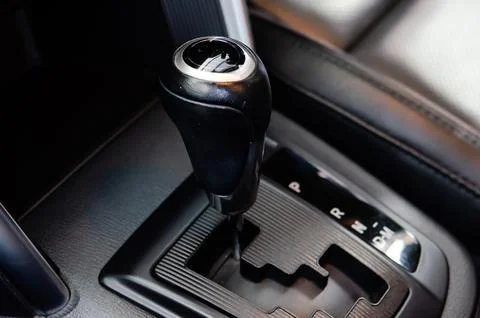 Auto gear in the modern cabin Stock Photos