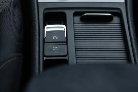 Auto hold button in a modern vehicle Photos