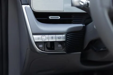 Auto hold button in a modern vehicle. ESP electronic stability program control Photos