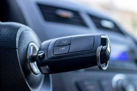 Auto ignition key. Stock Photos