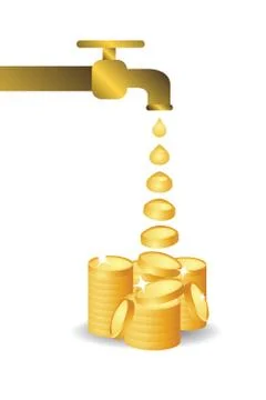Auto income concept Stock Illustration
