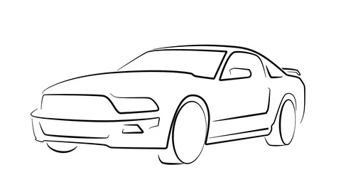 Auto infographic machine animated vector loop Stock Footage 125424586