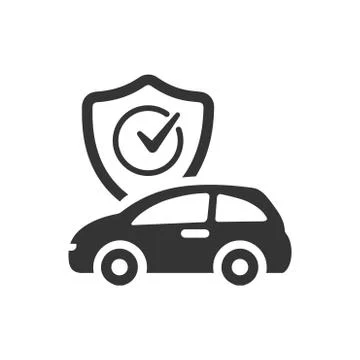 Auto Insurance Icon Illustrazione stock