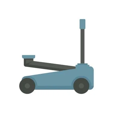 Auto jack-screw icon flat isolated vector Stock Illustration