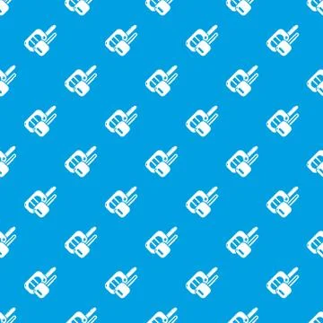 Auto key pattern seamless blue Stock Illustration