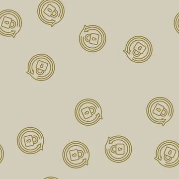 Auto locking line seamless pattern Illustrazione stock