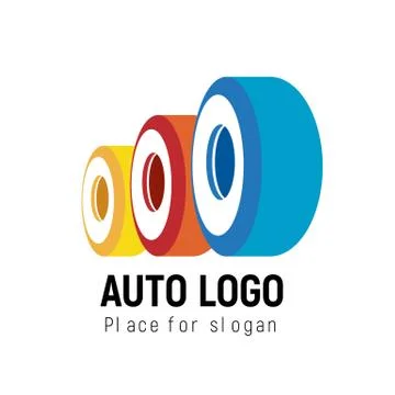 Auto logo template. Logotype automobile 스톡 일러스트