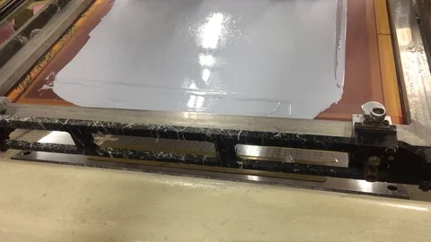 Auto machine screen marking for industry technology,machine screen marking Stock Footage 98569427