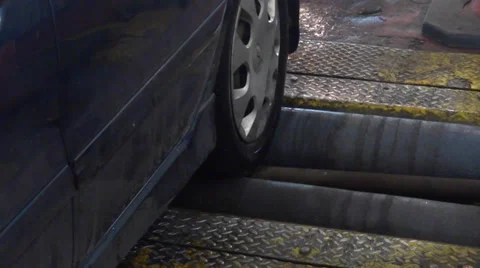 Auto mechanic checking a car breaks Stock Footage 35228065