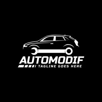 Auto modif logo sign template design vector Stock Illustration