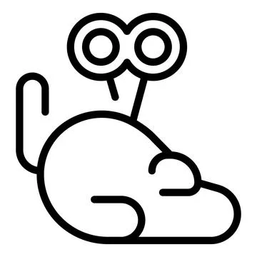 Auto mouse icon outline vector. Pet toy Stock-Illustration