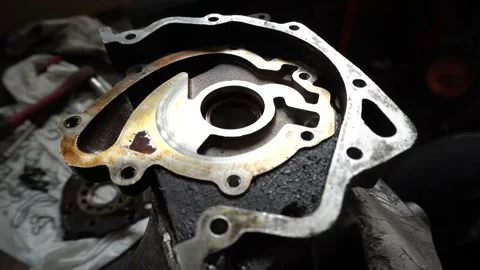 Auto oil pump repair Stock Footage 155014073