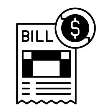 Auto Pay Dualtone Icon Stock Illustration