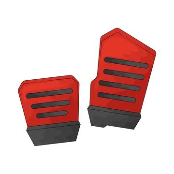 Auto pedal illustration Stock Illustration