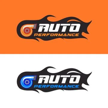 Auto performance logo Stock Illustration