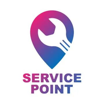 Auto, Pin, Car Point, Map point, Automotive Logo Design Template Illustrazione stock
