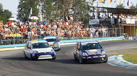 Auto racing in the class Ford Stock-Footage 47048799