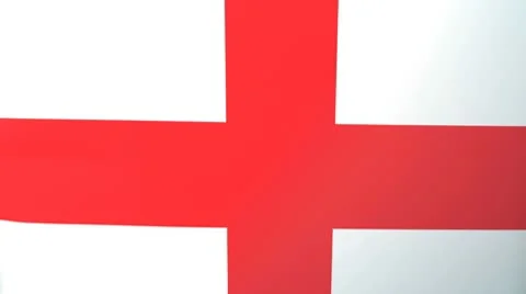 Auto Racing Red Cross Waving Flag Stock Footage 10761883
