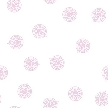 Auto radio glyph seamless pattern Stock Illustration
