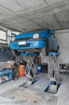 Auto ready to be repaired 스톡 사진