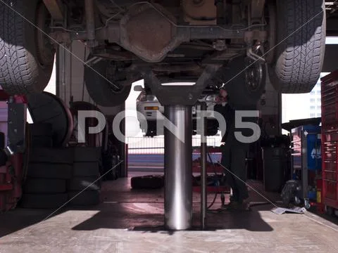 Auto repair shop Stock Photos