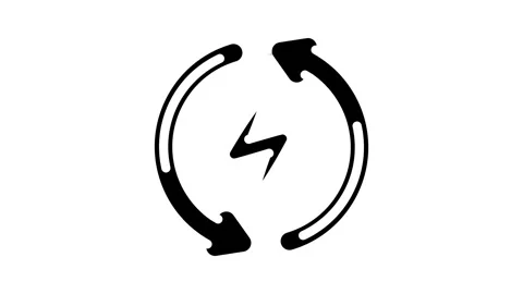 Auto reset product label caution glyph icon animation Stock Footage 326739695