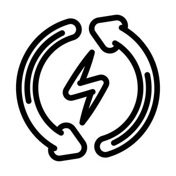 Auto reset product label caution line icon vector illustration Illustrazione stock