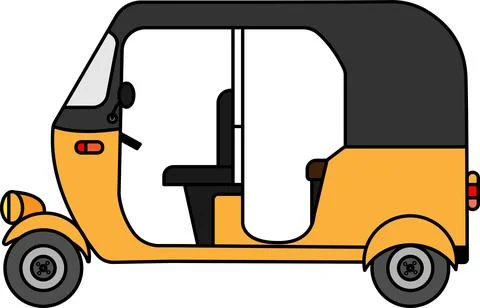 Auto rickshaw vector. 스톡 일러스트