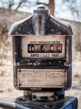 Auto rikshaw meter Stock Photos