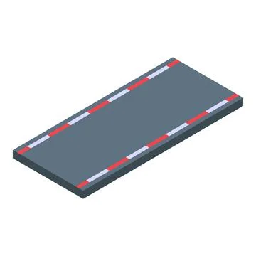 Auto road icon isometric vector. Car track イラスト素材