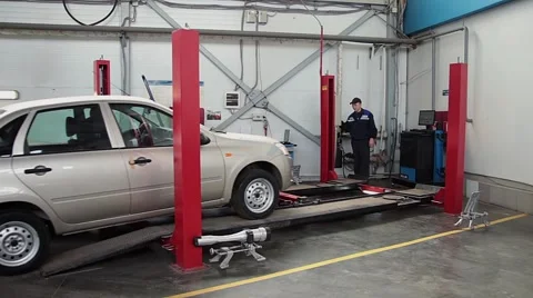 Auto service Vídeo Stock 43127381