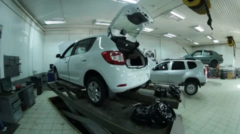 Auto service footage 스톡 동영상 47983298