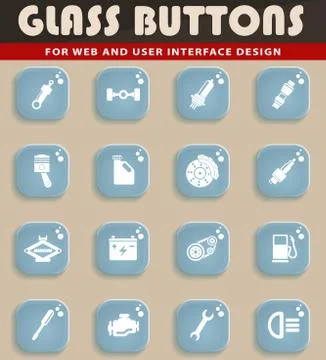 Auto Service Icons Stock Illustration