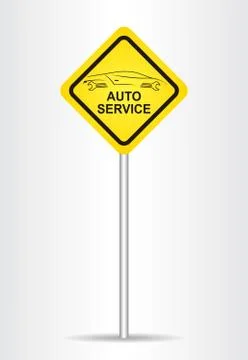 Auto service sign Stock Illustration