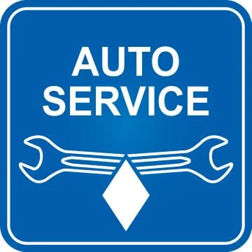 Auto service sign Stock Illustration