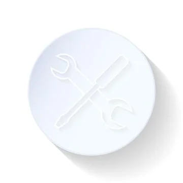 Auto service thin lines icon Stock Illustration