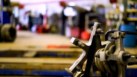 Auto Shop Blur Mechanic Video stock 88055267