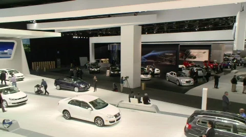 Auto show 2 Stock Footage 649503