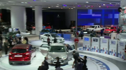 Auto show 3 Stock Footage 649500
