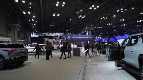 Auto Show Event featuring an impressive Display of Modern Vehicles 스톡 동영상 291631175