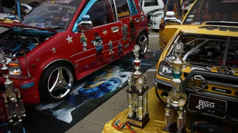 Auto show at Malaysia Stock Footage 35797102