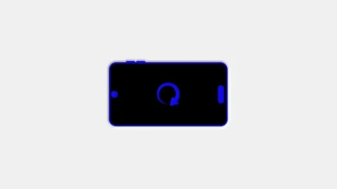 Auto smart mobile phone screen rotate arrow icon. device rotation concept 4.. Stock Footage 312873127